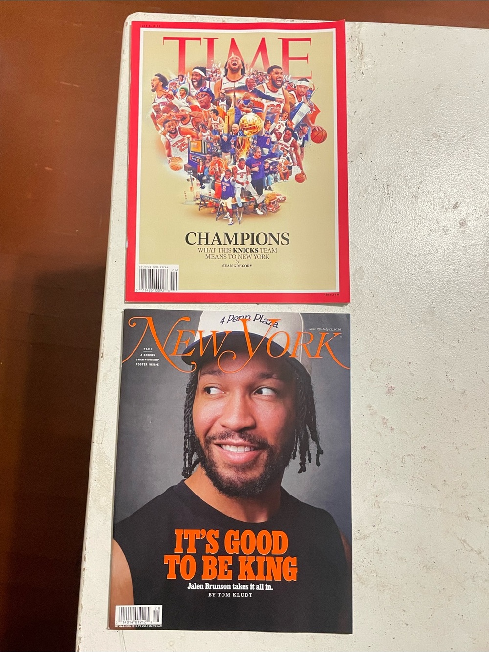 NBA Magazines with Red, Orange, Black Covers